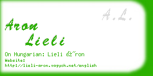 aron lieli business card